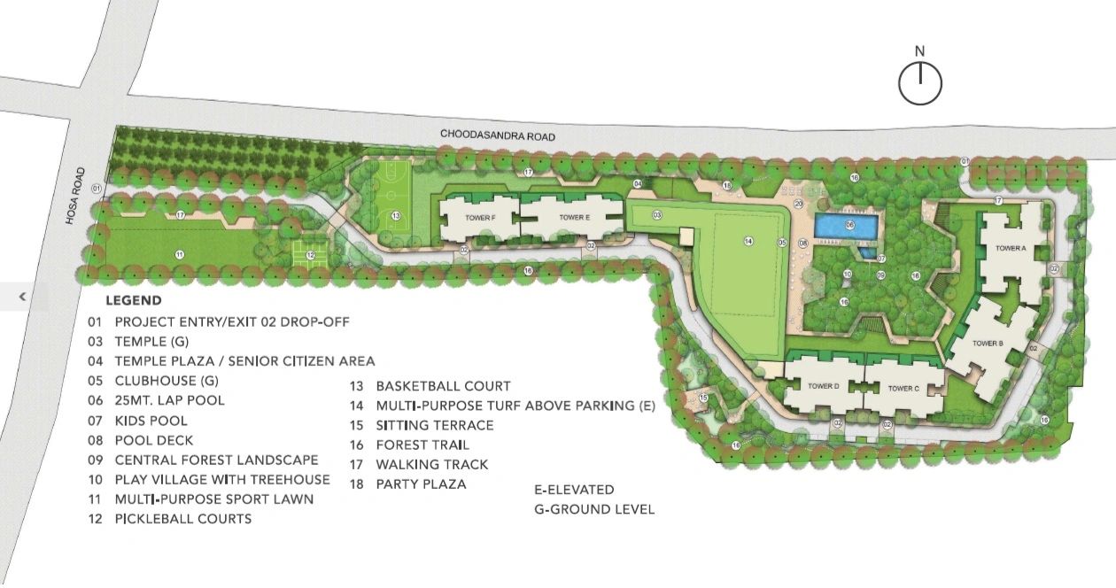 Lodha HSR Master Plan - Detailed Layout and Green Spaces